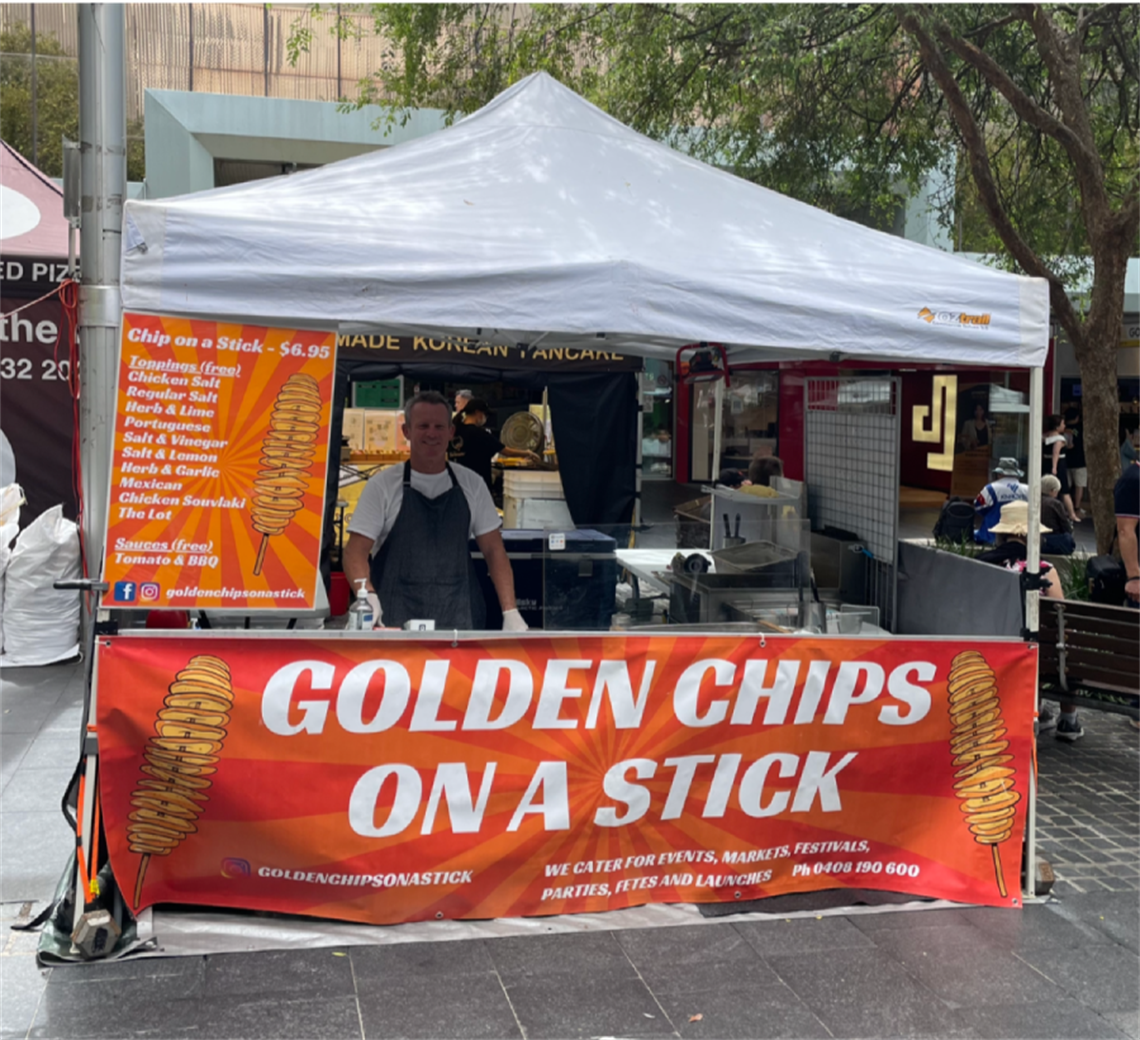 Gold Chips on a stick